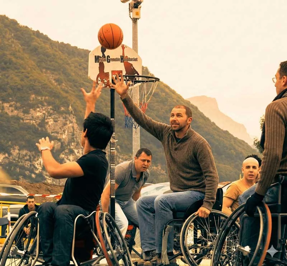 Atelier handisport sensibilisation handicap en fauteuil roulant de compétition — handibasket, handirugby, handihockey