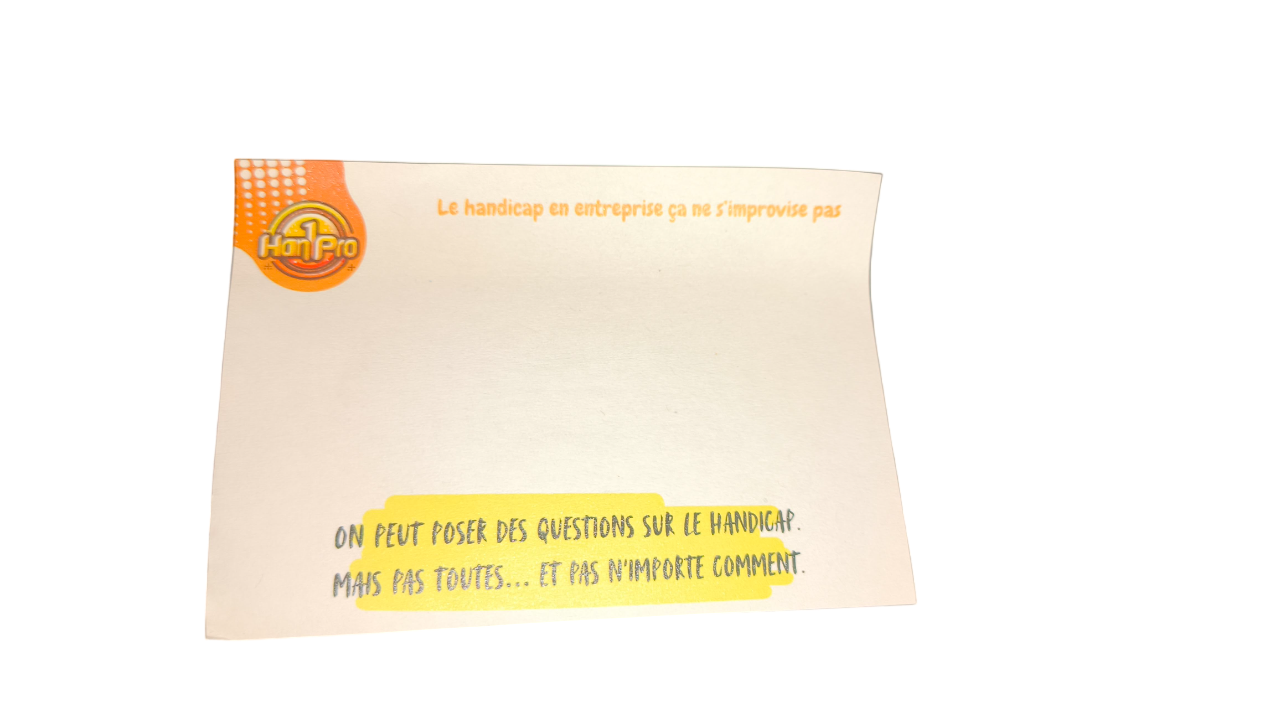 Goodie éco-responsable papier ensemencé avec message sur l'inclusion